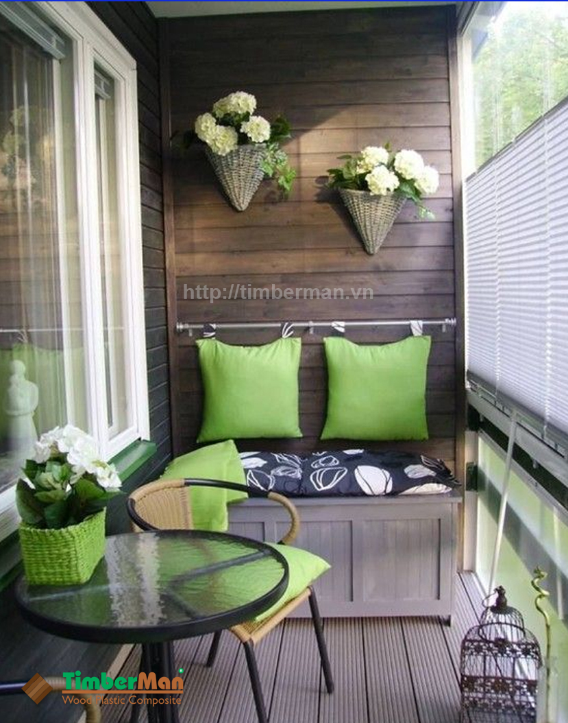 Không quá cầu kỳ chỉ cần nhấn thêm chút đồ nội thất màu xanh lá, bạn cũng có một không gian thật ấm cúng thư giãn